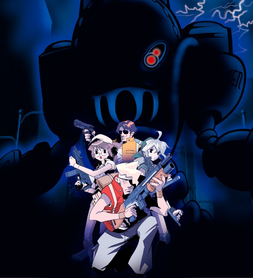 fio germi, kasamoto eri, marco rossi, and tarma roving (metal slug)