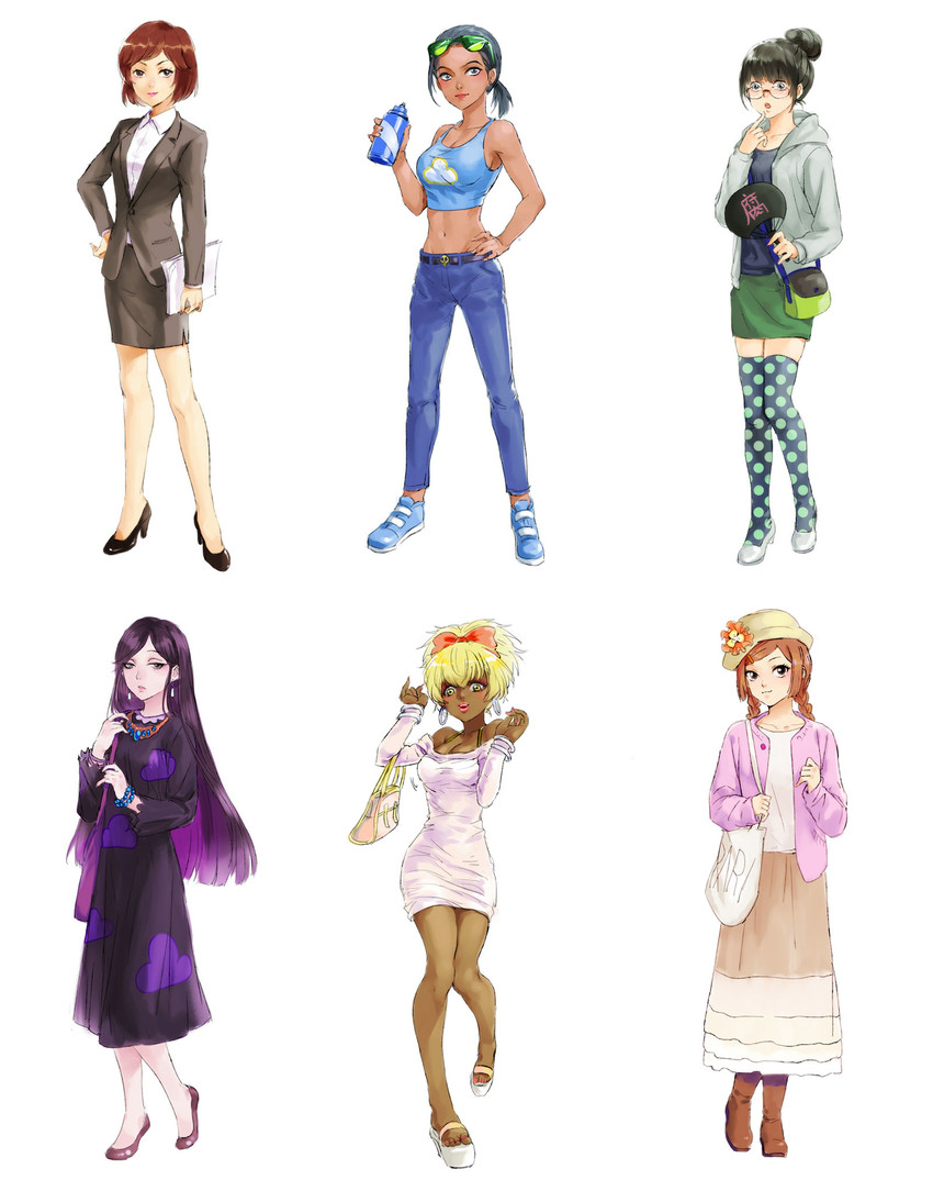 jyushiko, ichiko, todoko, choroko, karako, and 1 more (osomatsu and 1 more) drawn by changye