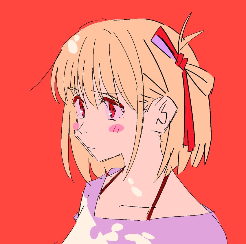 nishikigi chisato (lycoris recoil) drawn by kerorira