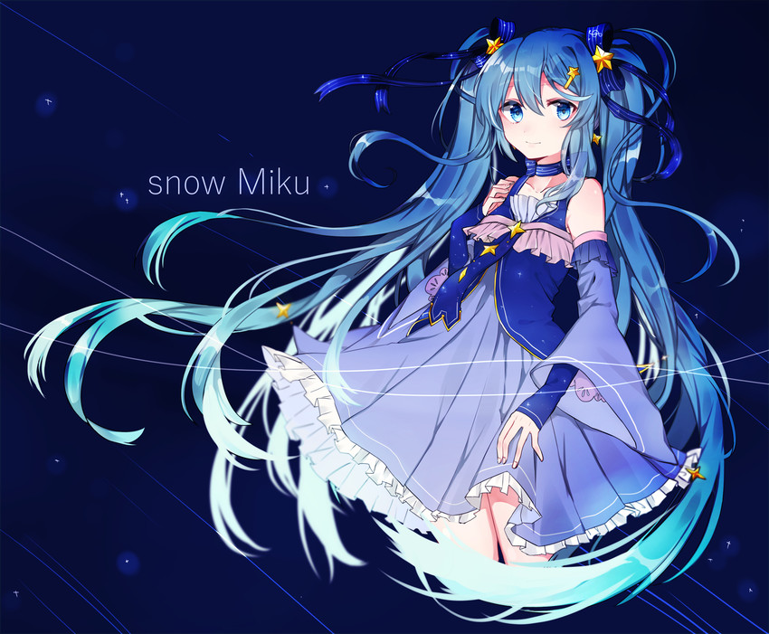 hatsune miku and yuki miku (vocaloid and 1 more) drawn by tyazakura_sayu