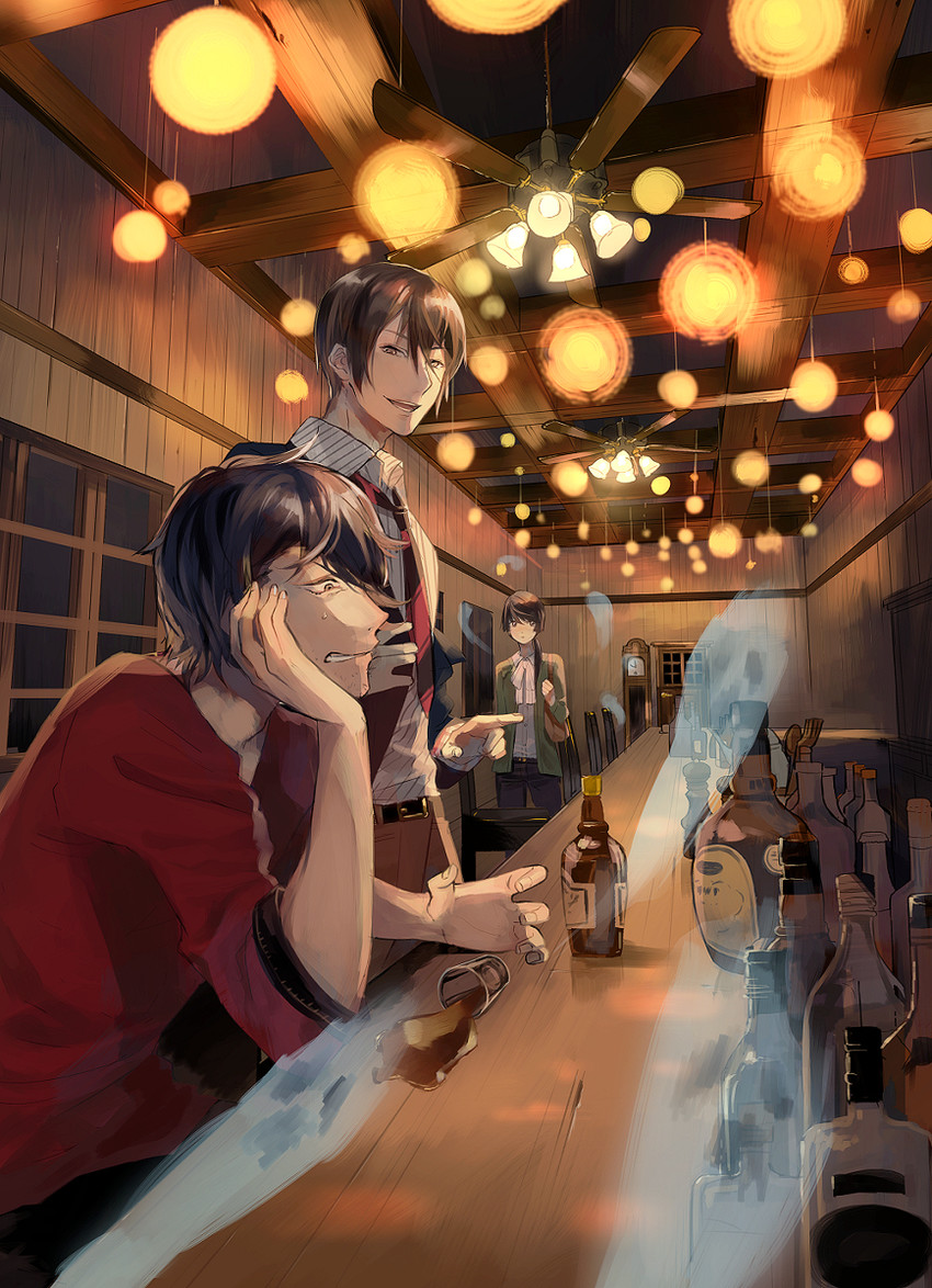 takamiya zen, saijou yukio, and ninomae shunichirou (ayakashi hodokiya) drawn by vient