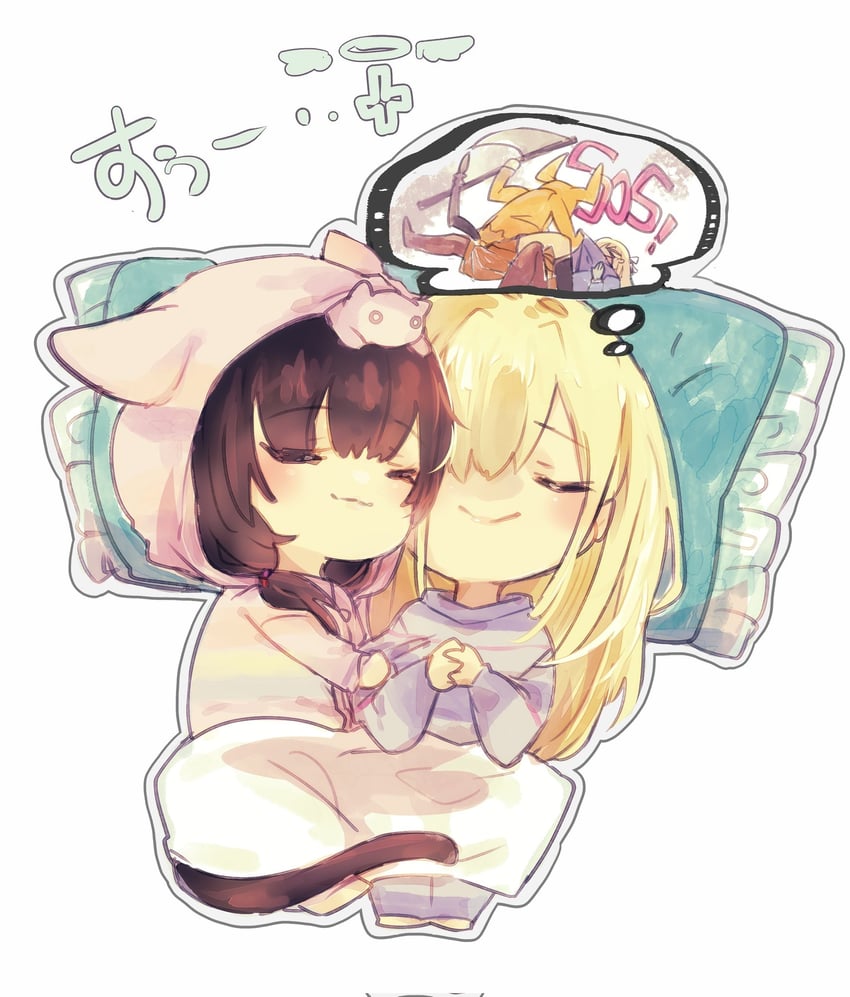 asakura karen and toujou tsukasa (heaven burns red) drawn by dometan0_0