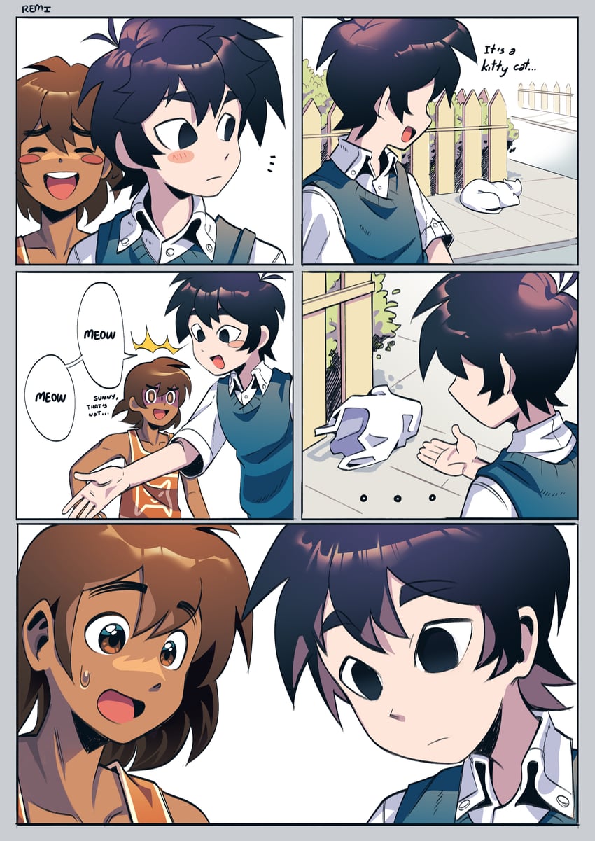 sunny and kel (omori and 1 more) drawn by remi_(mozzaremi)