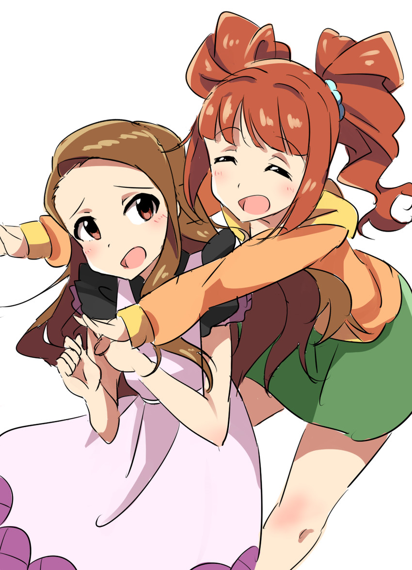 minase iori and takatsuki yayoi (idolmaster) drawn by wagashi928