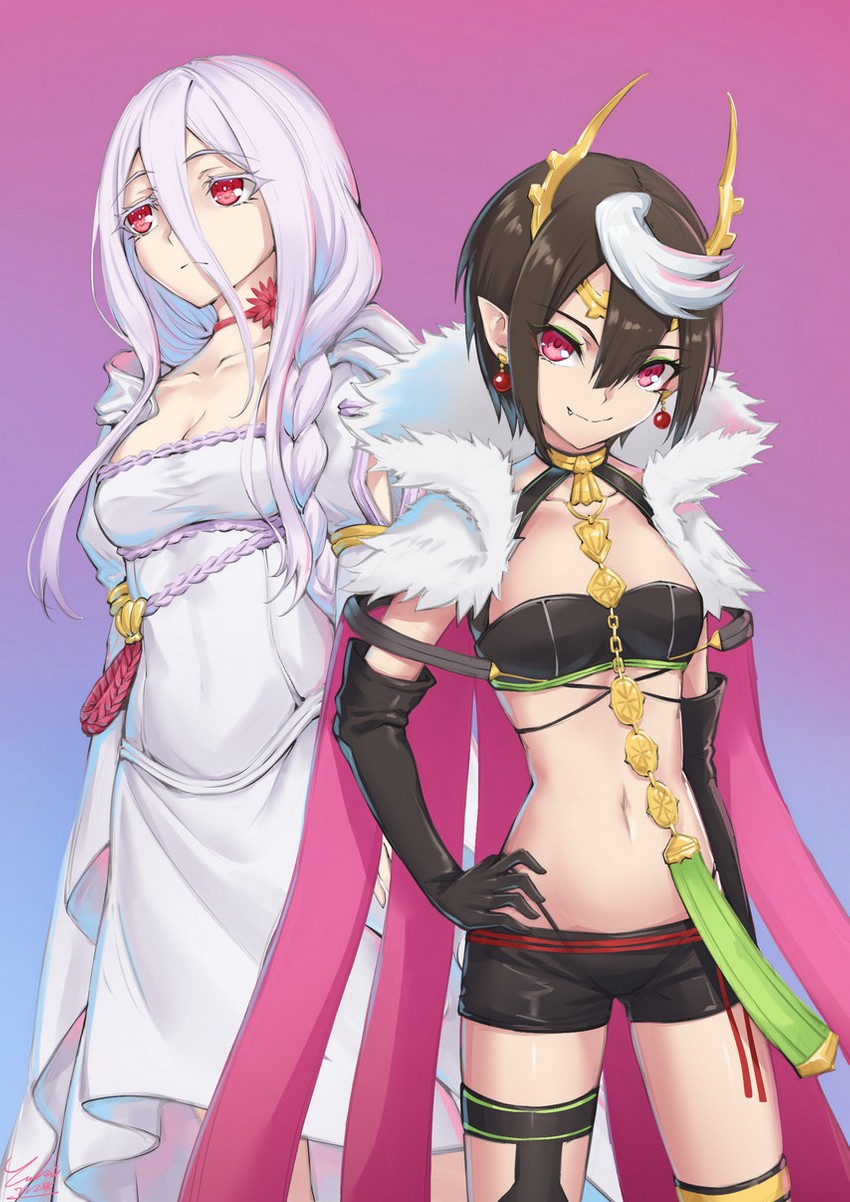 shiraori and ariel (kumo desu ga nani ka?) drawn by yuki7128