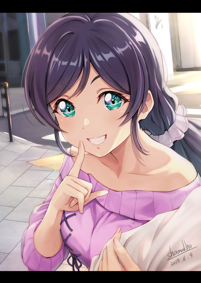 tojo nozomi (love live! and 1 more) drawn by shamakho