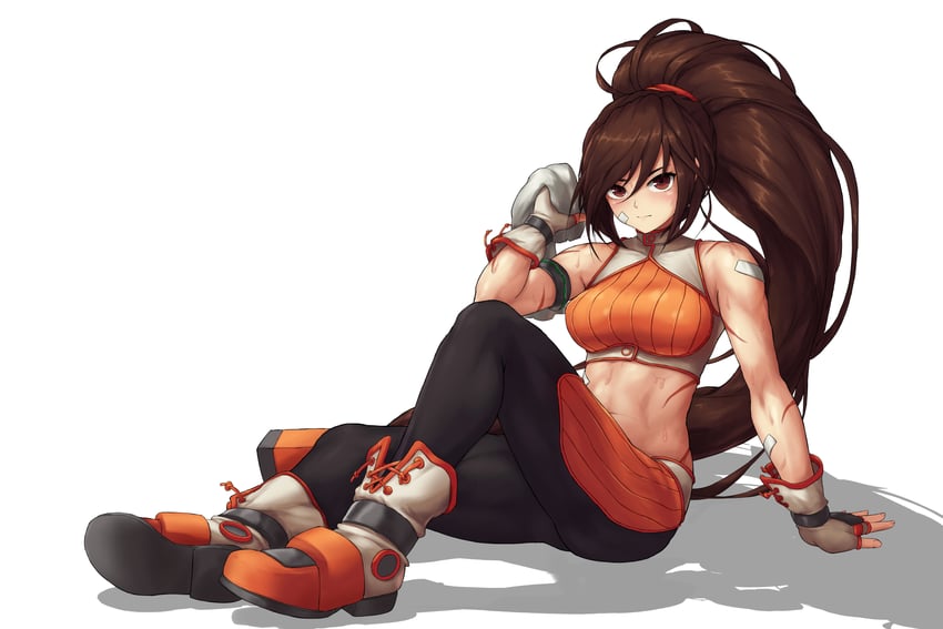 female fighter and female striker (dungeon and fighter and 1 more) drawn by jjilbabmaen