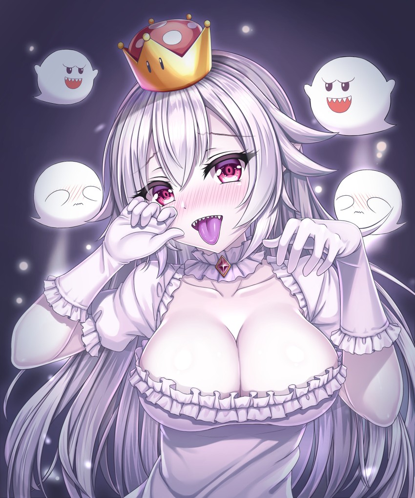 princess king boo and boo (mario and 2 more) drawn by tooru_(pixiv12953962)