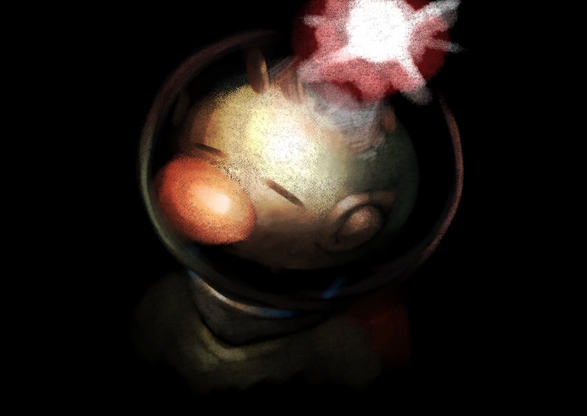 olimar (pikmin) drawn by iat-418