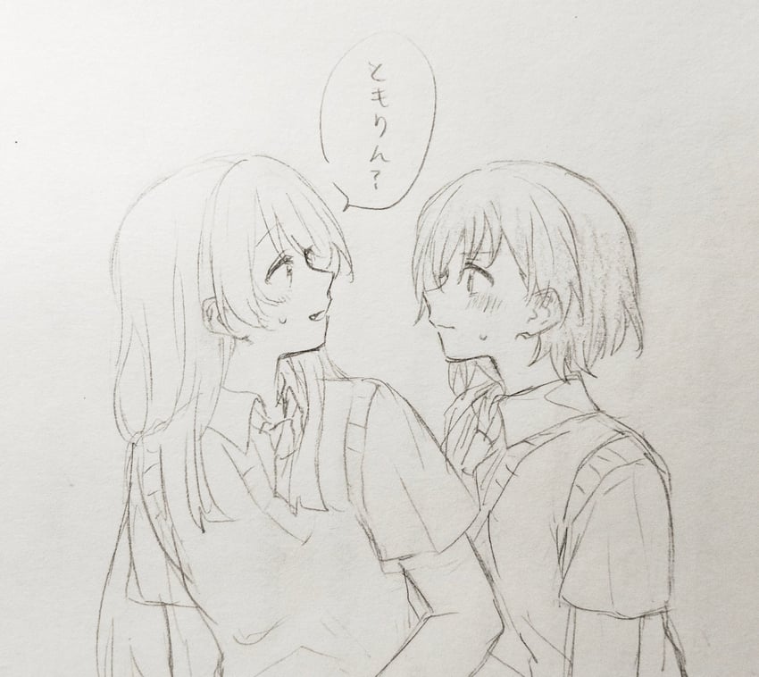 chihaya anon and takamatsu tomori (bang dream! and 1 more) drawn by melodyguru