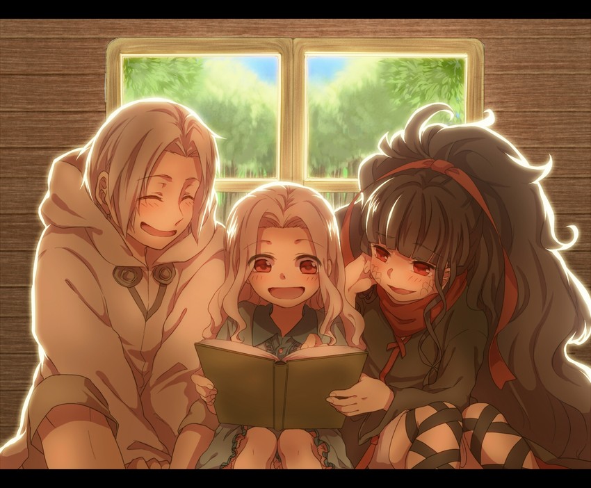 azami, kozakura shion, and tsukihiko (kagerou project) drawn by unomi_(makiron910)
