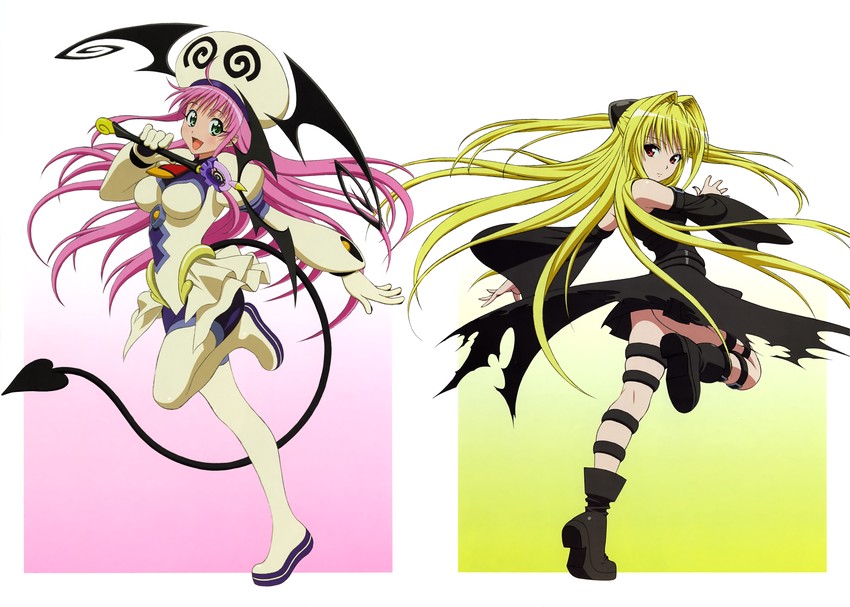 konjiki no yami, lala satalin deviluke, and peke (to love-ru)