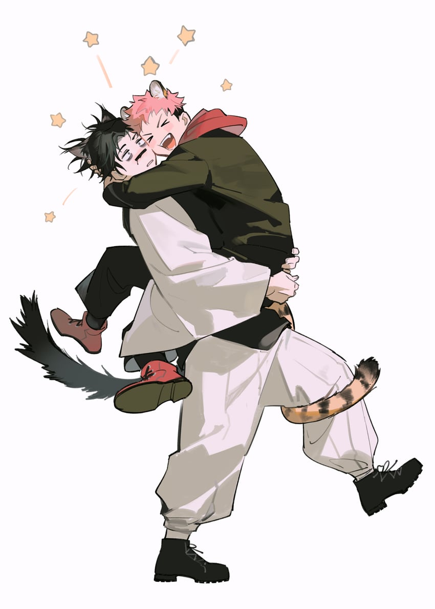 itadori yuuji and choso (jujutsu kaisen) drawn by yi_(826805607)