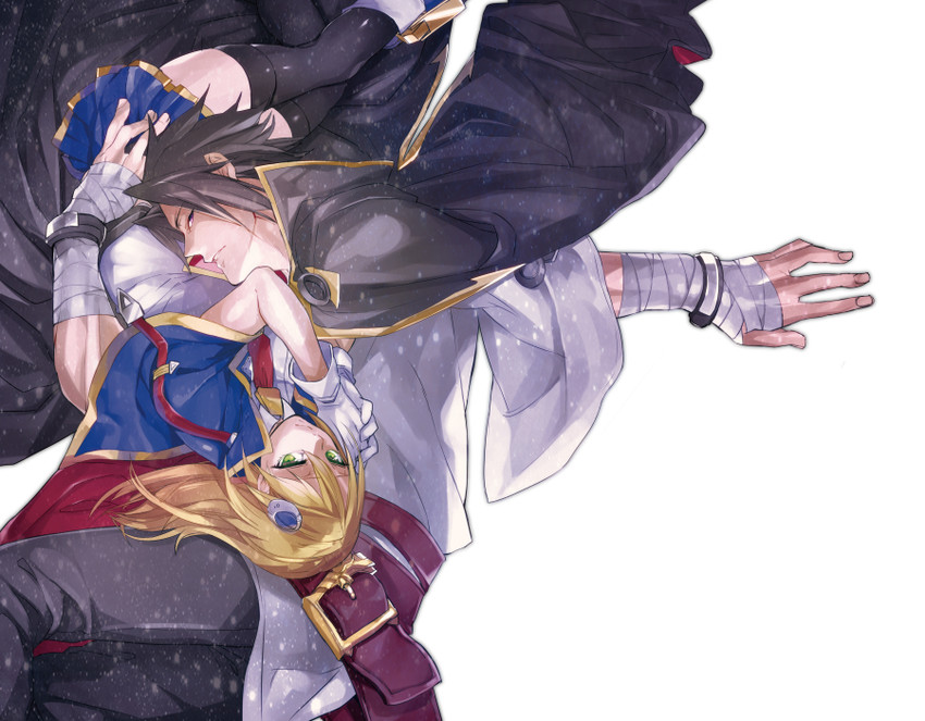 noel vermillion and kagura mutsuki (blazblue) drawn by hyakuhachi_(over3)