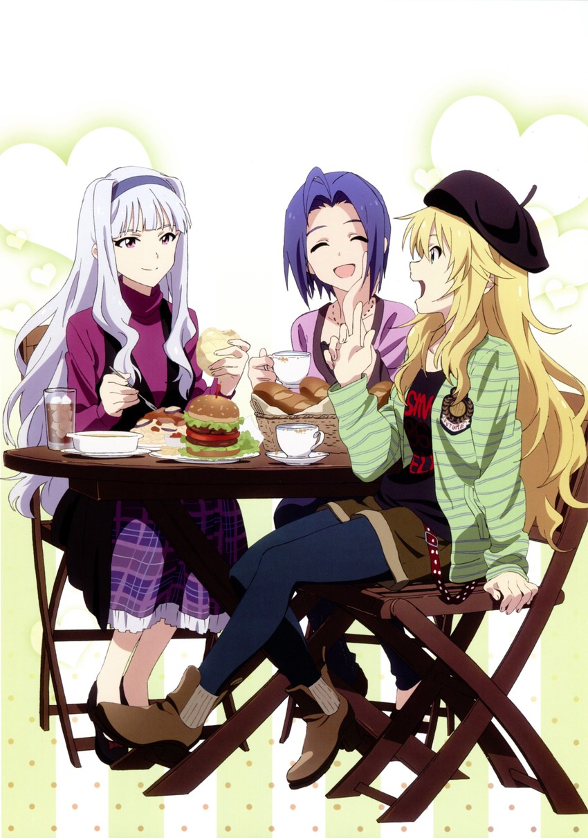 hoshii miki, shijou takane, and miura azusa (idolmaster) drawn by tanaka_yuusuke