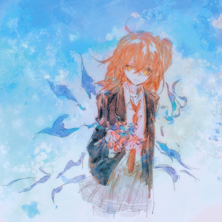 fujimaru ritsuka (fate and 1 more) drawn by ambre_sultan