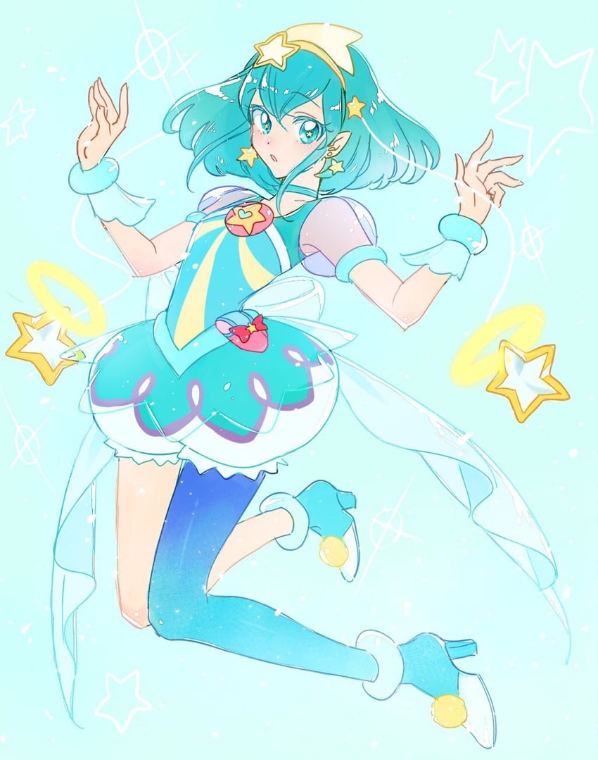 hagoromo lala and cure milky (precure and 1 more) drawn by amano_(ama_puri)