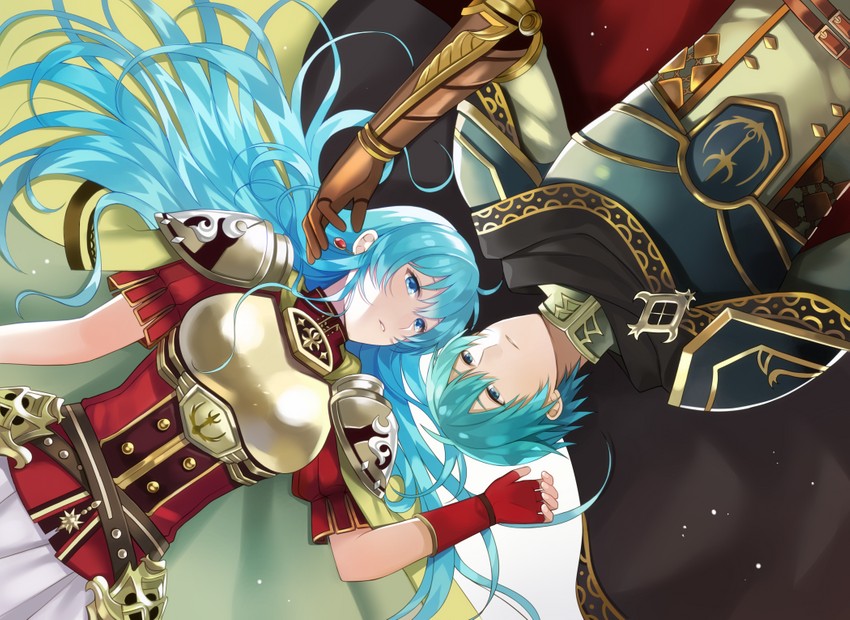 eirika and ephraim (fire emblem and 1 more) drawn by aym_(ash3ash3ash)