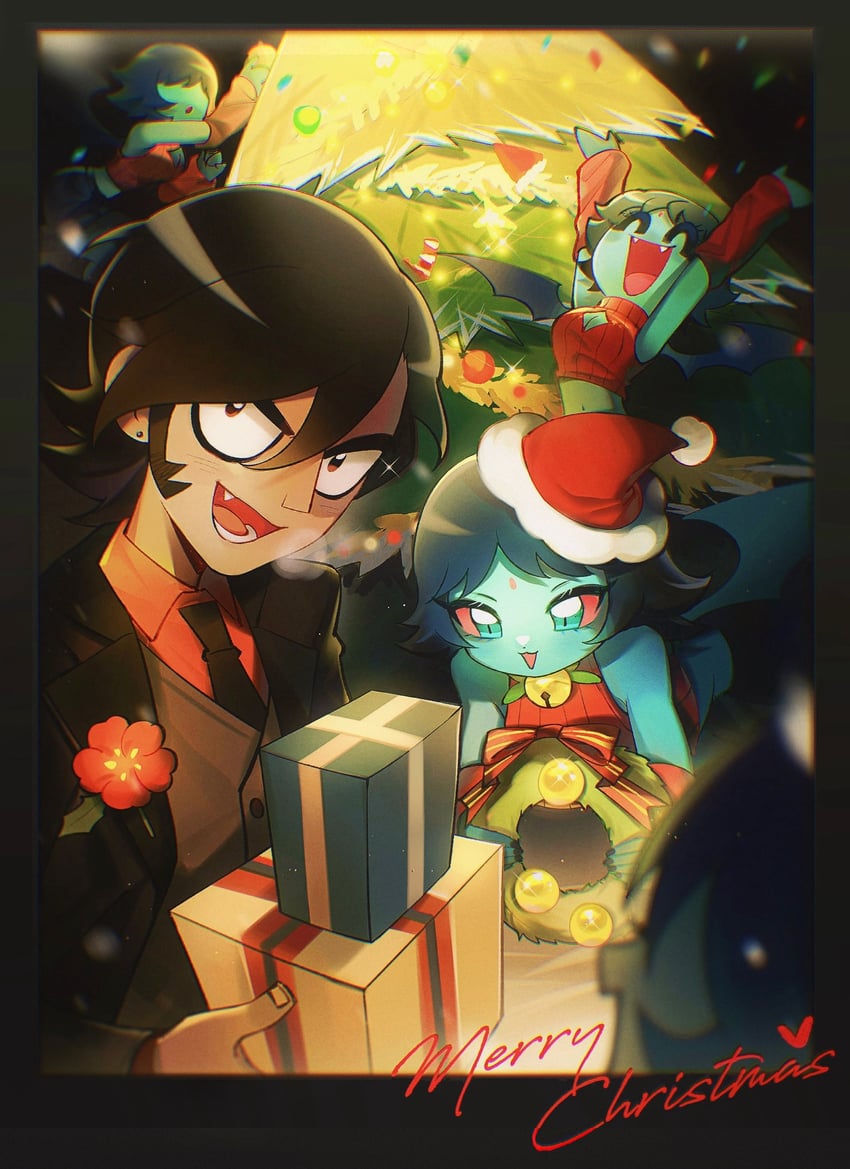 matthew patel and demon hipster chicks (scott pilgrim and 1 more) drawn by lear_0119