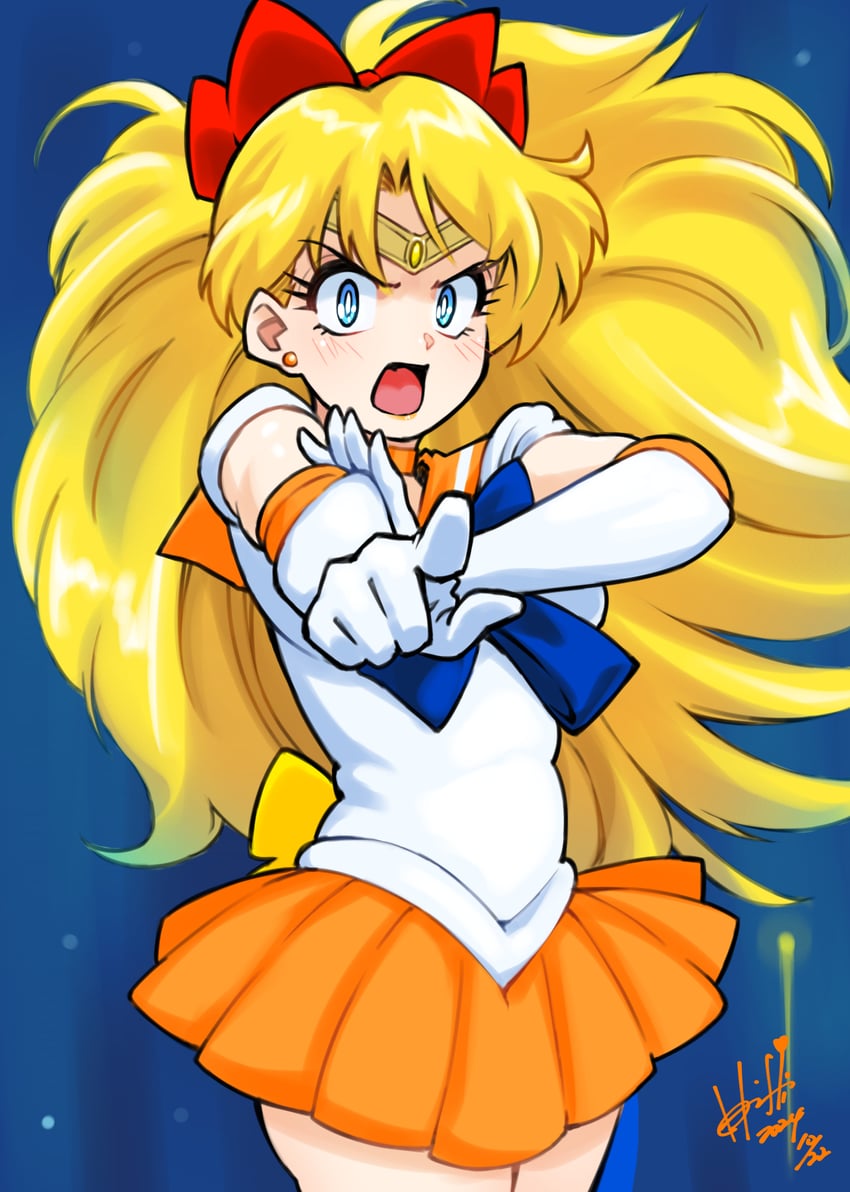 aino minako and sailor venus (bishoujo senshi sailor moon) drawn by hori_shin