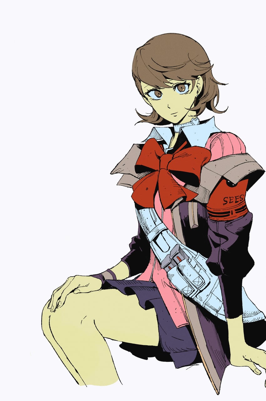 takeba yukari (persona and 2 more) drawn by babakun
