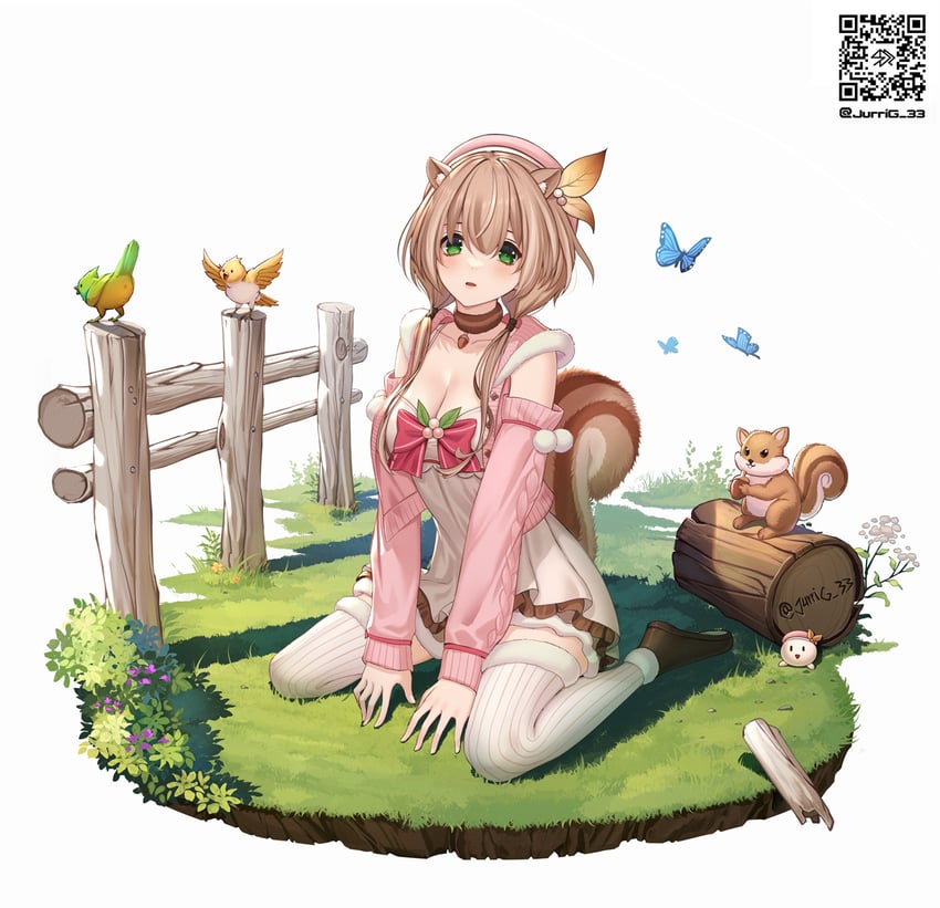 ayunda risu (hololive and 1 more) drawn by jurrig