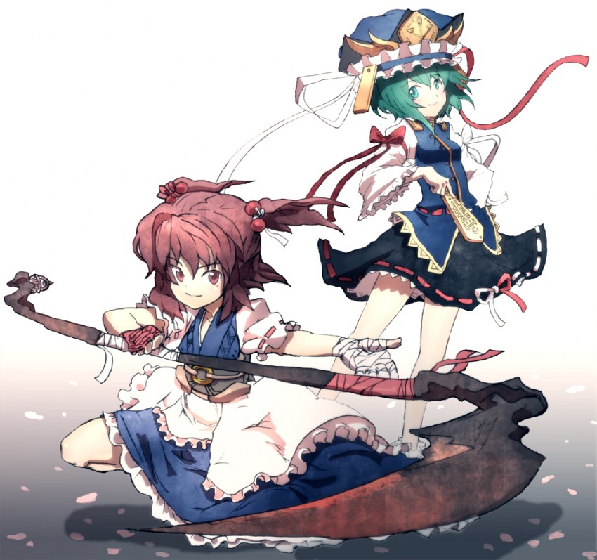 shiki eiki and onozuka komachi (touhou) drawn by rondo_bell
