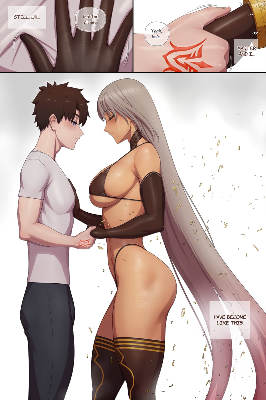 fujimaru ritsuka and zenobia (fate and 1 more) drawn by lvl_(sentrythe2310)
