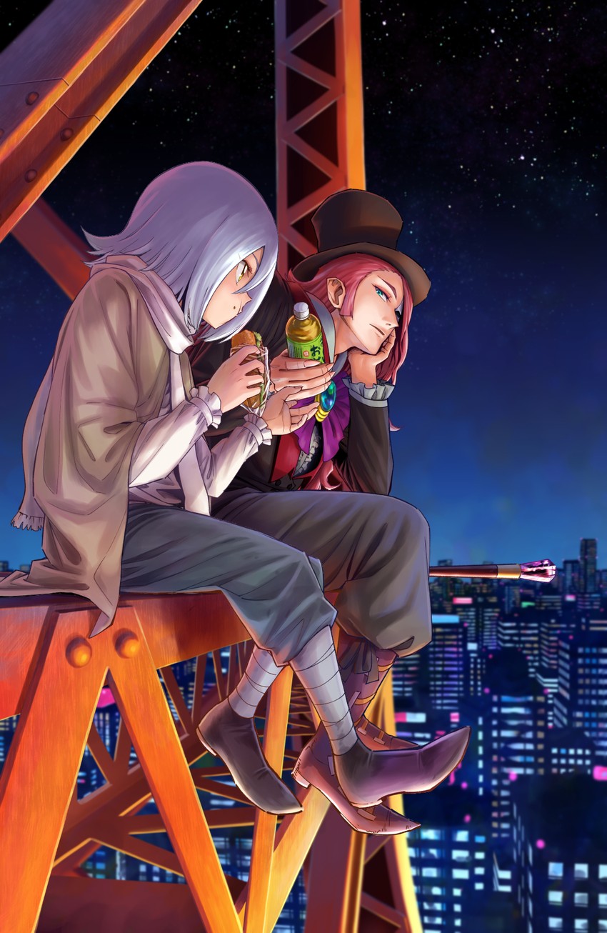 olivier and baron salamander (precure and 2 more) drawn by itou_shin'ichi