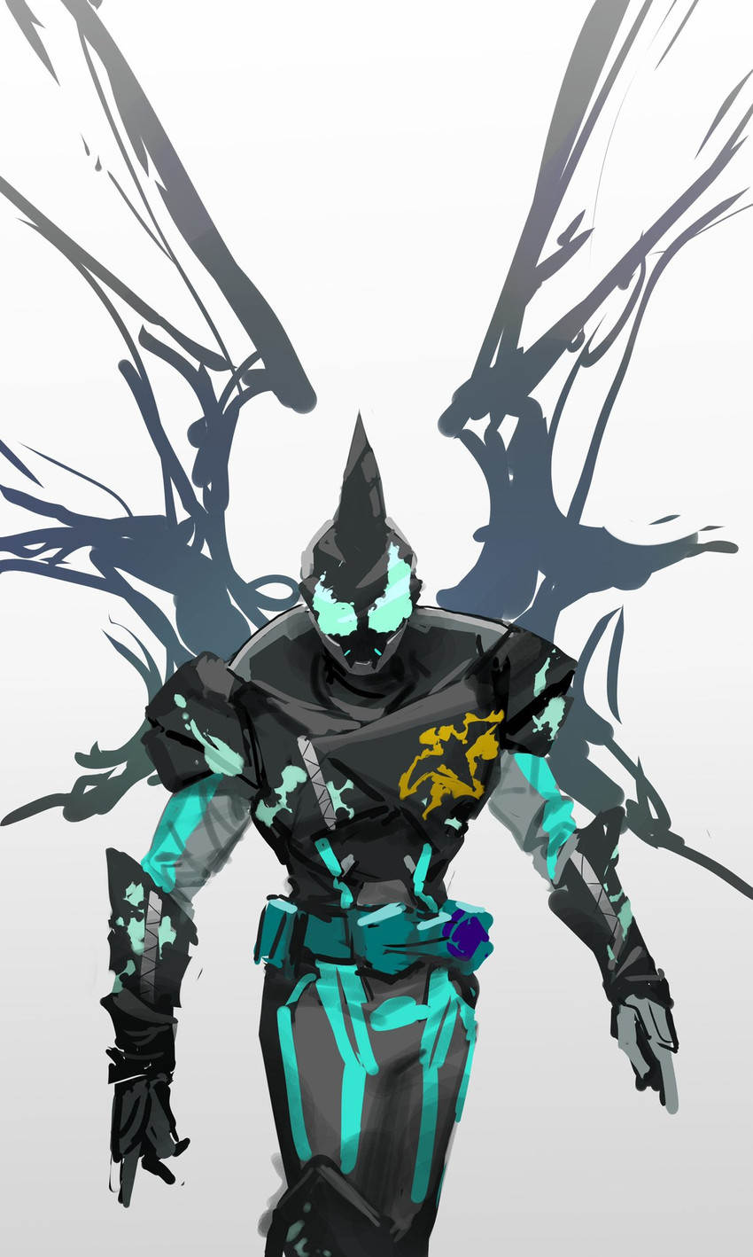 kamen rider evil (kamen rider and 1 more) drawn by jiuri_jiuhao