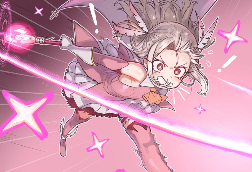 illyasviel von einzbern, prisma illya, and magical ruby (fate and 1 more) drawn by ebora