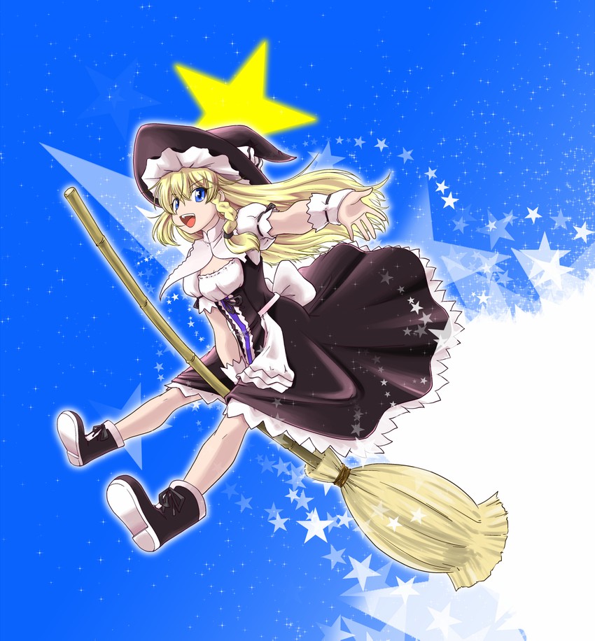 kirisame marisa (touhou and 1 more) drawn by iwatobi_hiro
