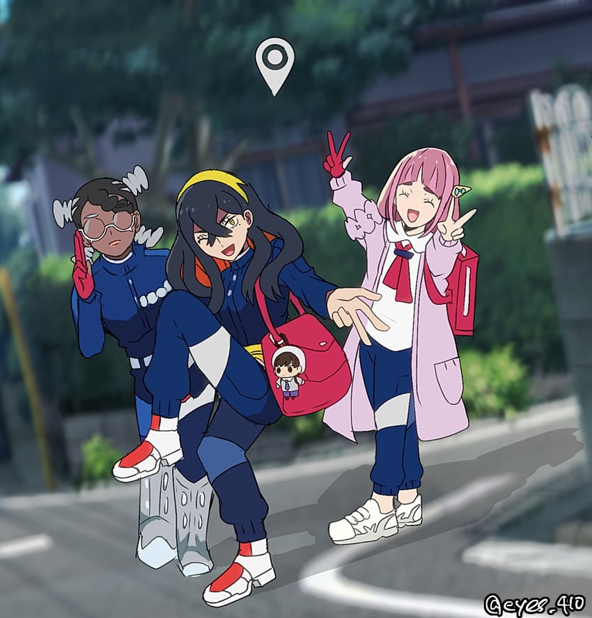 florian, carmine, lacey, and amarys (pokemon and 1 more) drawn by rem_(eyes_410)