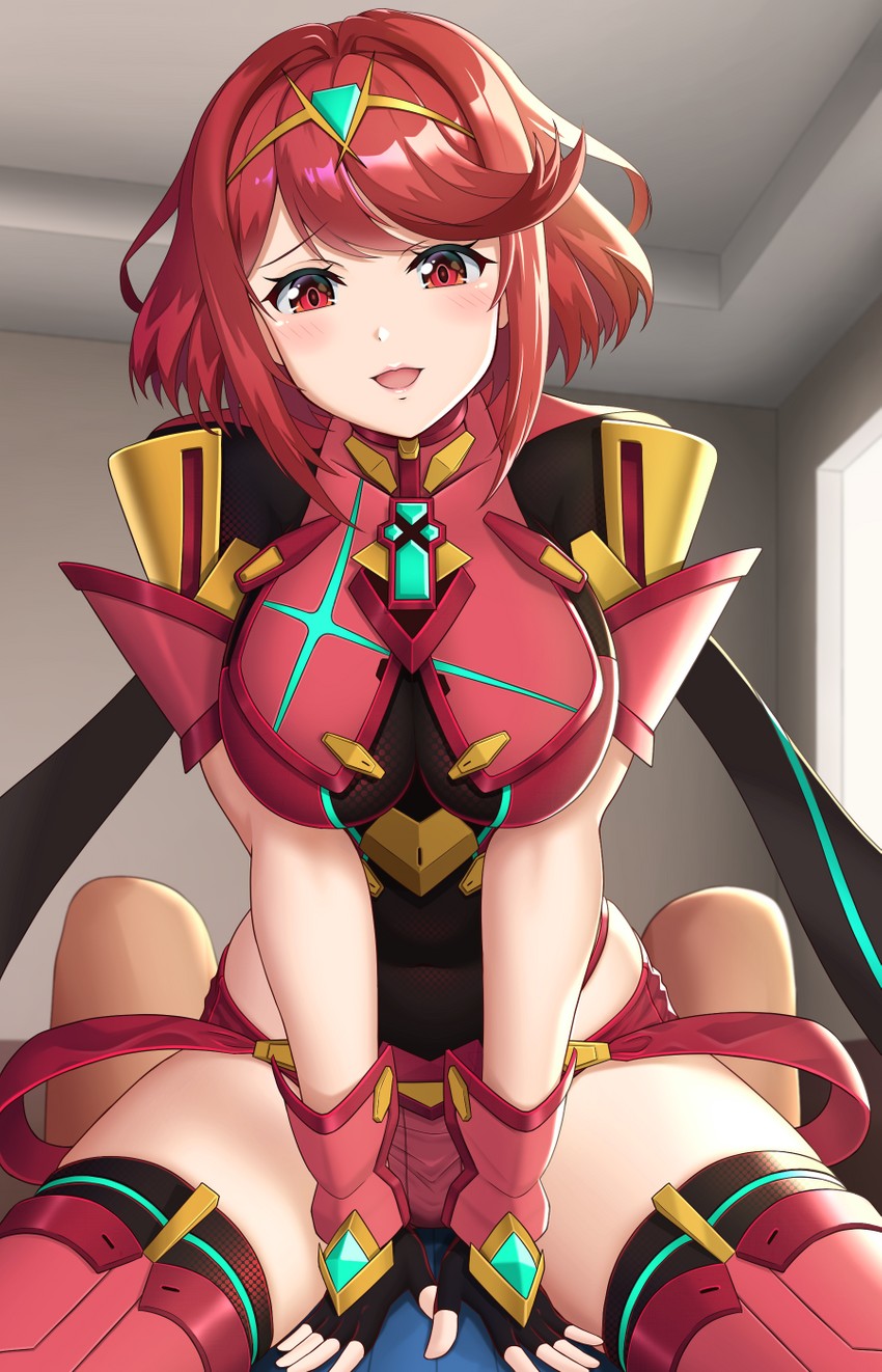 pyra (xenoblade chronicles and 1 more) drawn by nemunemu_semi