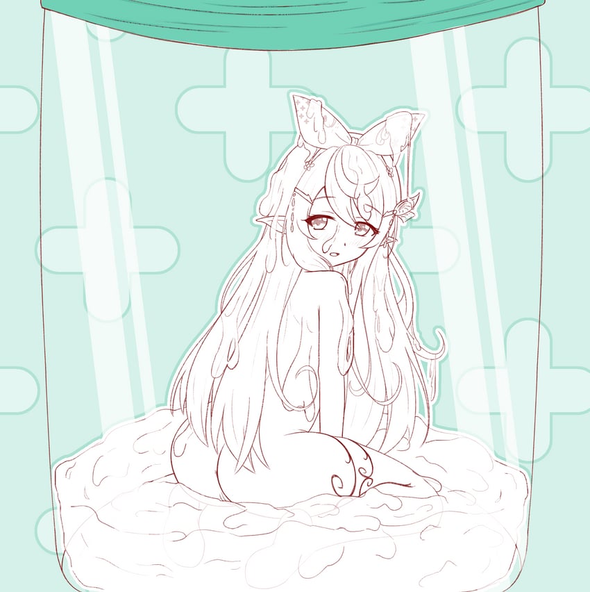 pomu rainpuff (nijisanji and 1 more) drawn by kisaragi_1go