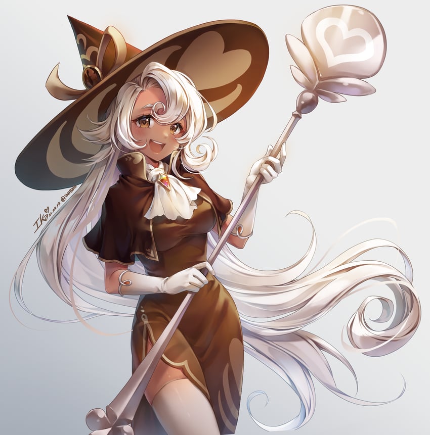 latte cookie (cookie run and 1 more) drawn by ika_(4801055)