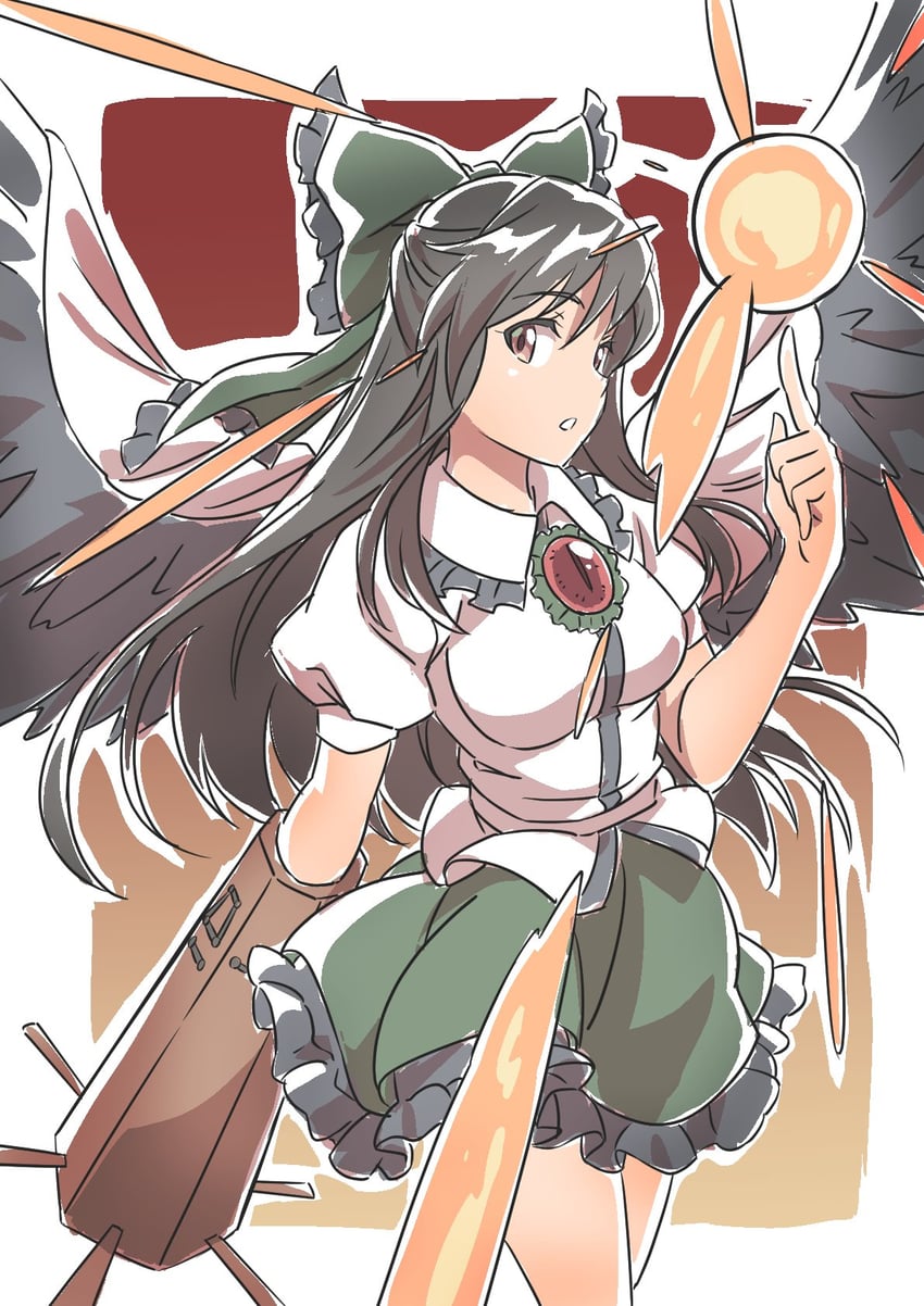 reiuji utsuho (touhou and 1 more) drawn by gyouza_(mhea5724)