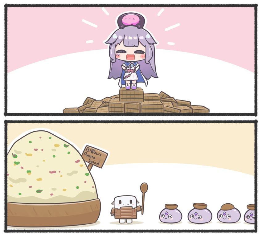 koseki bijou and pebble (hololive and 2 more) drawn by mpien