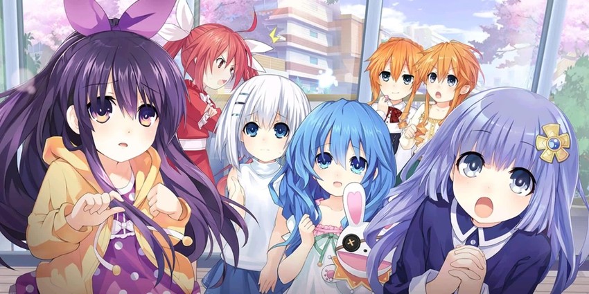 yatogami tohka, tobiichi origami, itsuka kotori, himekawa yoshino, yoshinon, and 3 more (date a live and 1 more) drawn by tsunako