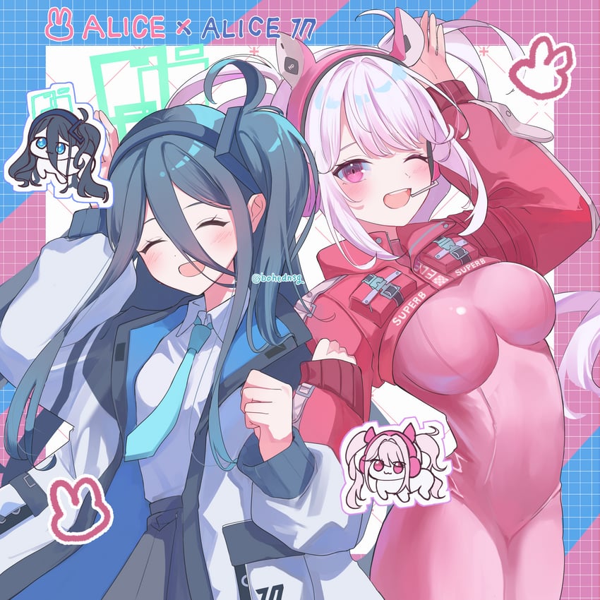 aris, alice, and doro (blue archive and 1 more) drawn by chikyuu_(bohednsg)