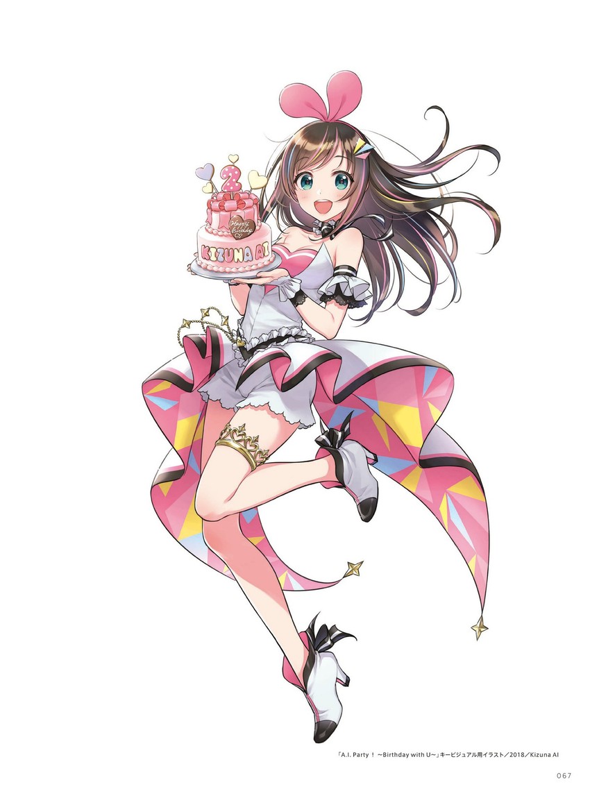 kizuna ai (kizuna ai inc.) drawn by morikura_en
