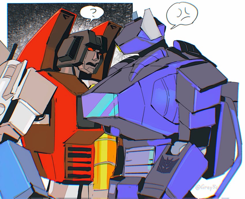 starscream and shockwave (transformers and 1 more) drawn by si_ming