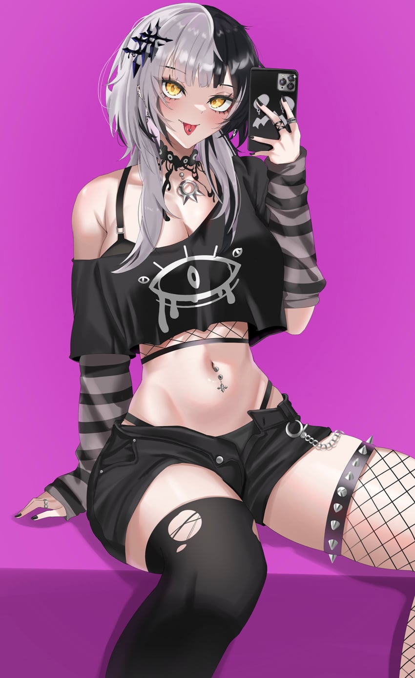 shiori novella (hololive and 1 more) drawn by yobi_(ybpac18)