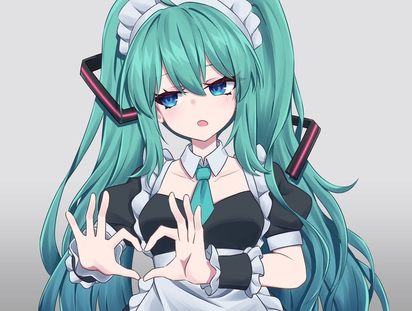 hatsune miku (vocaloid and 1 more) drawn by magarikado_(mgrkd)