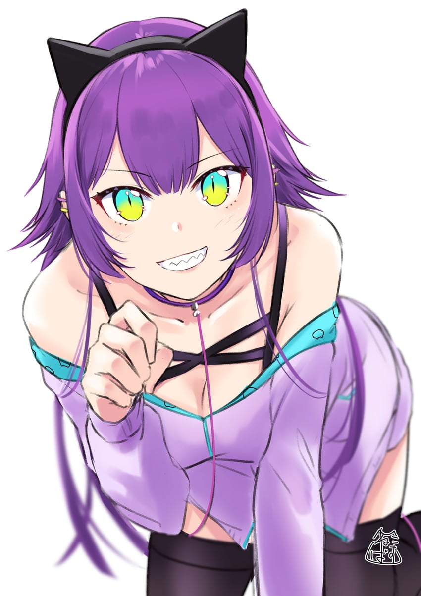 kuroa neki (indie virtual youtuber) drawn by akira_miku_ver