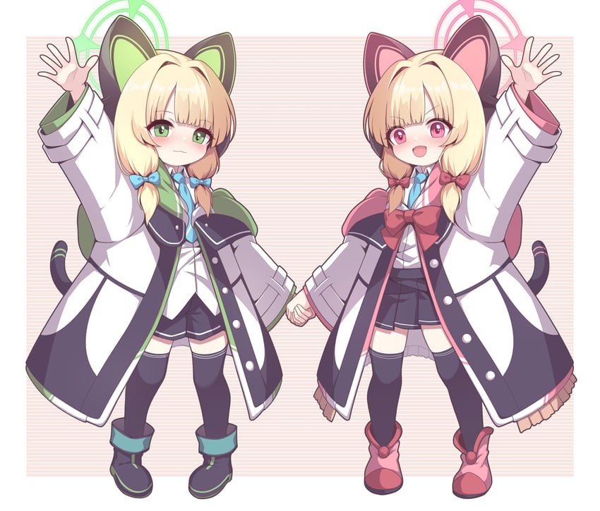 momoi and midori (blue archive) drawn by fuyu_no_usagi