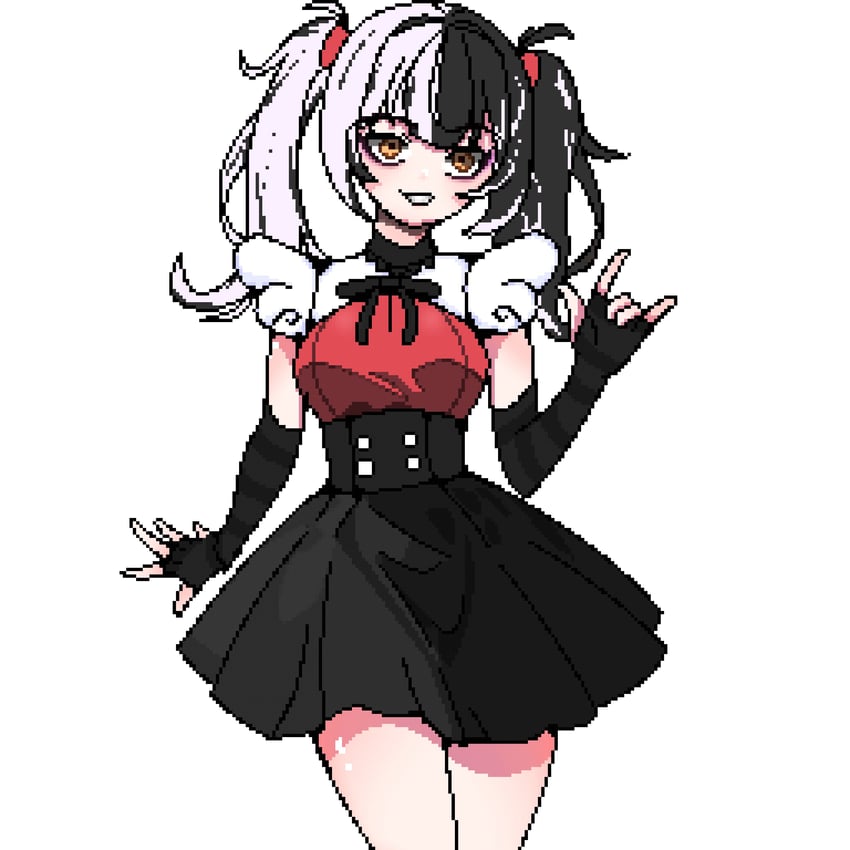 shiori novella and ame-chan (hololive and 2 more) drawn by risha