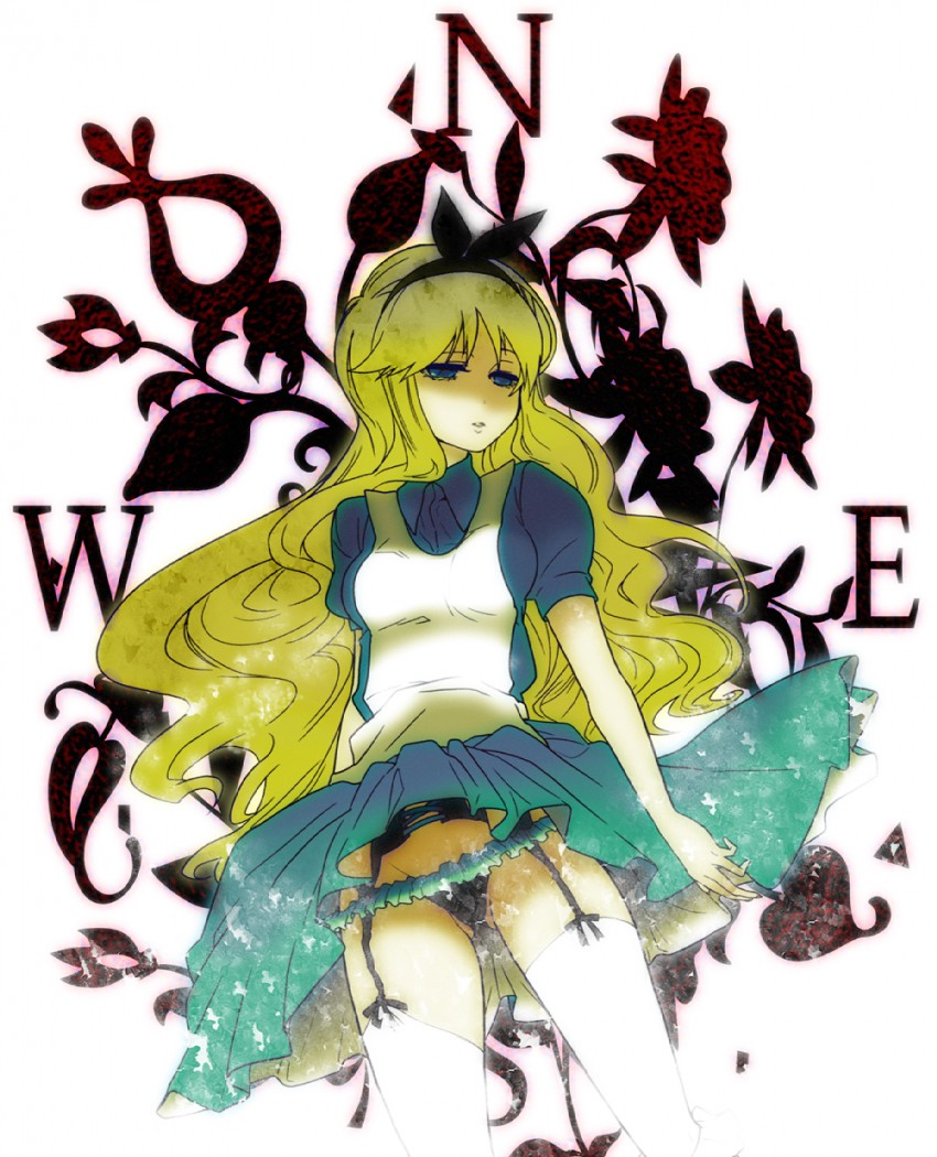 alice (alice's adventures in wonderland) drawn by kondoru