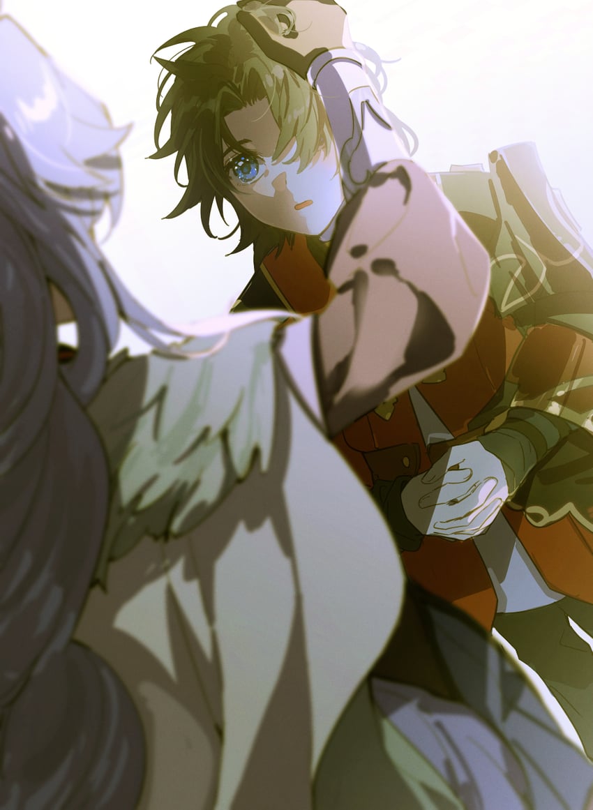 blade, yingxing, and baiheng (honkai and 1 more) drawn by zassyoku_dd