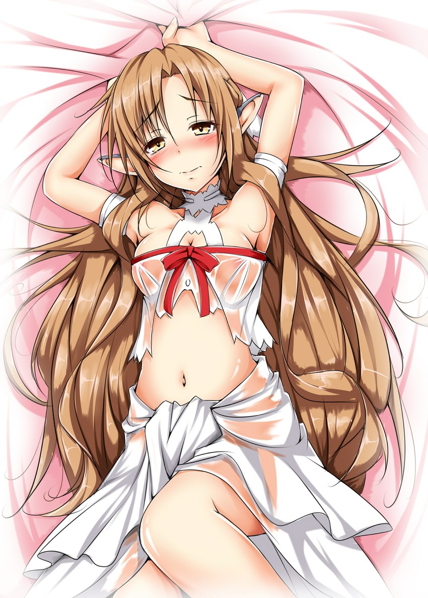 asuna and titania (sword art online) drawn by yopparai_oni